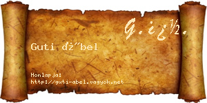 Guti Ábel névjegykártya